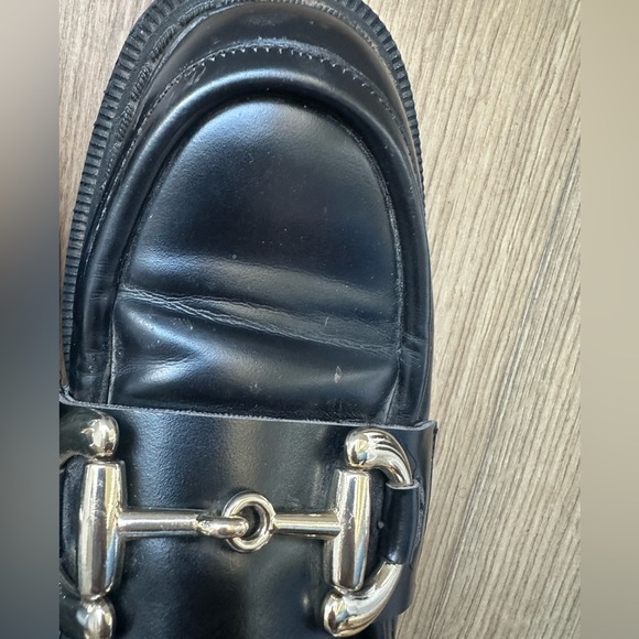 H & M Black  Loafers  with Gold Detailing - Picture 6 of 8